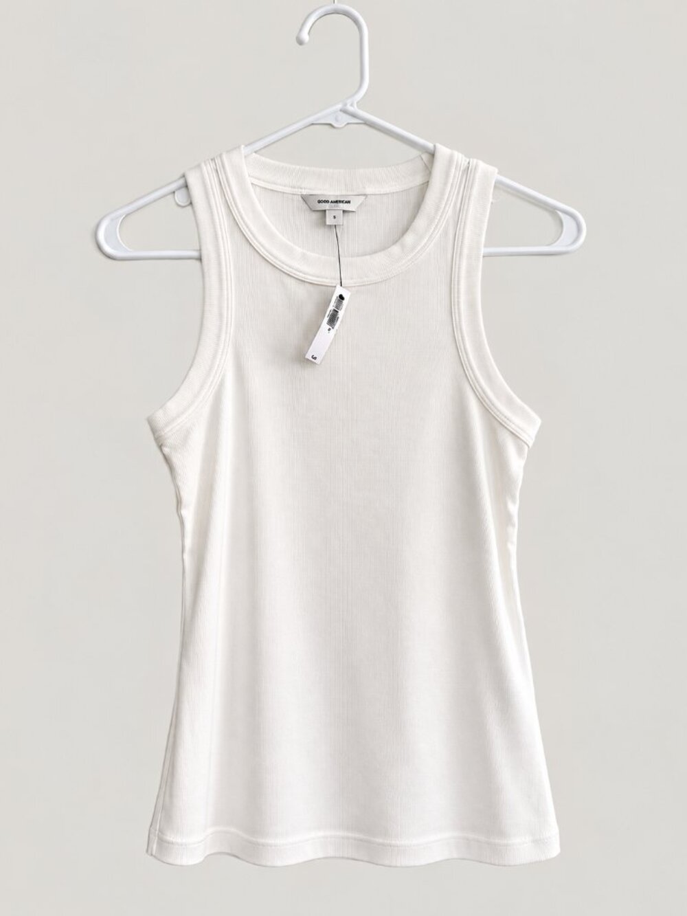 Banana Republic White Ribbed Tank Top NWT XS